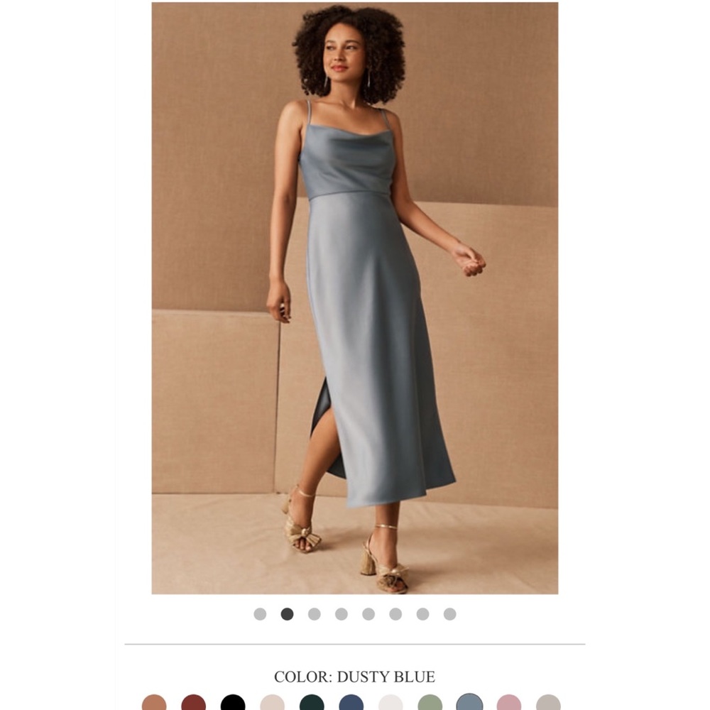 BHLDN Cali Bridesmaid Dress in Dusty Blue